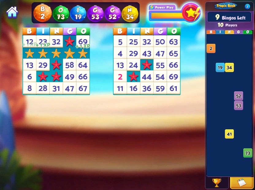 Bingo Bash Game on Facebook
